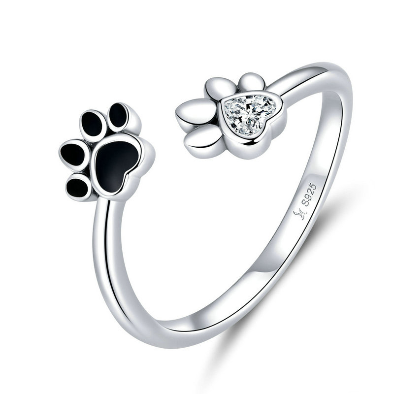 Paw Print Ring Adjustable Size