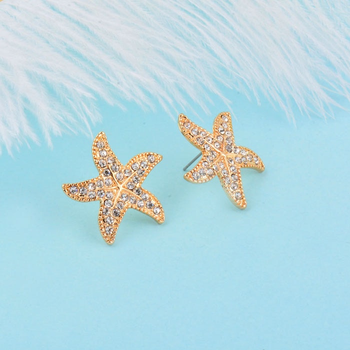 Starfish Earrings Fashionable Stud Earrings