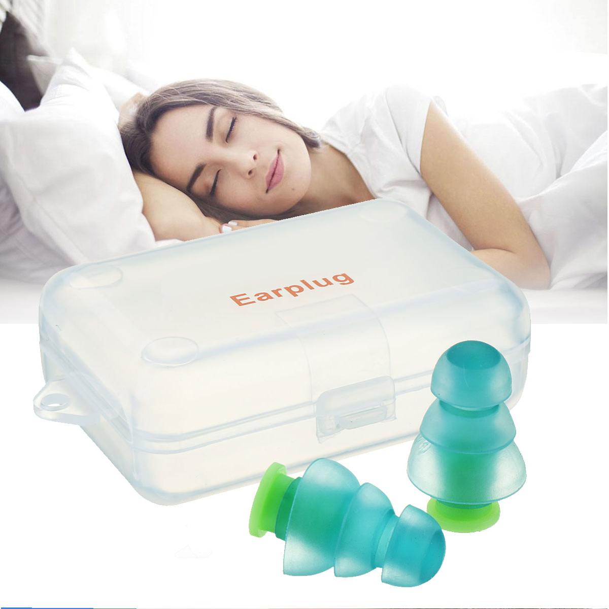 Sleep Earplugs 1 Pair Silicone Plugs