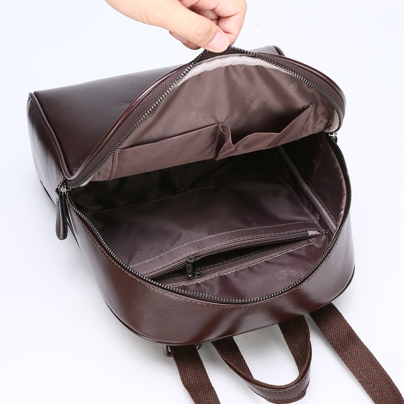 Womens Leather Backpack Travel Bag