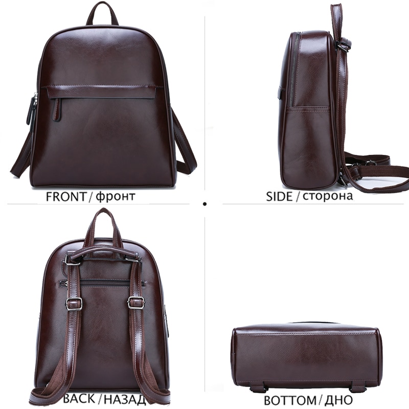 Womens Leather Backpack Travel Bag