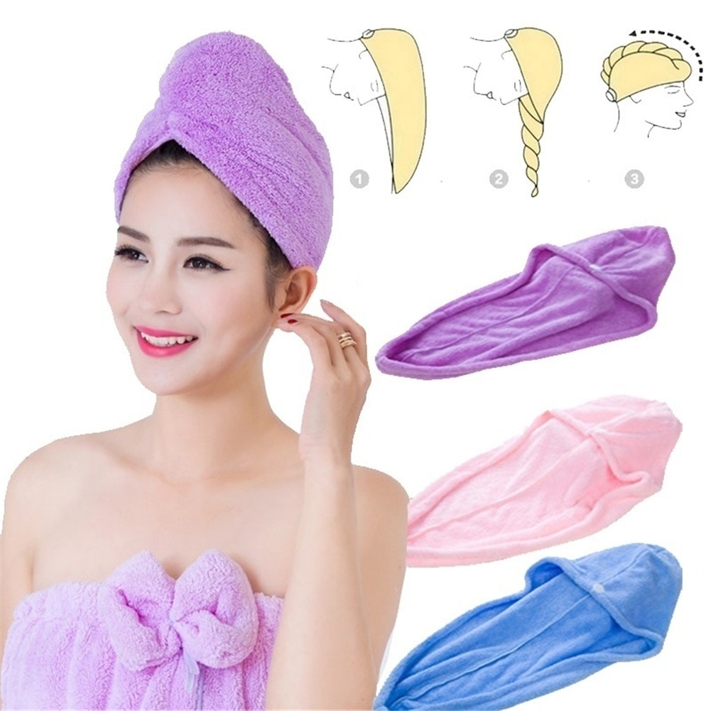 Hair Turban Towel Microfiber Fabric