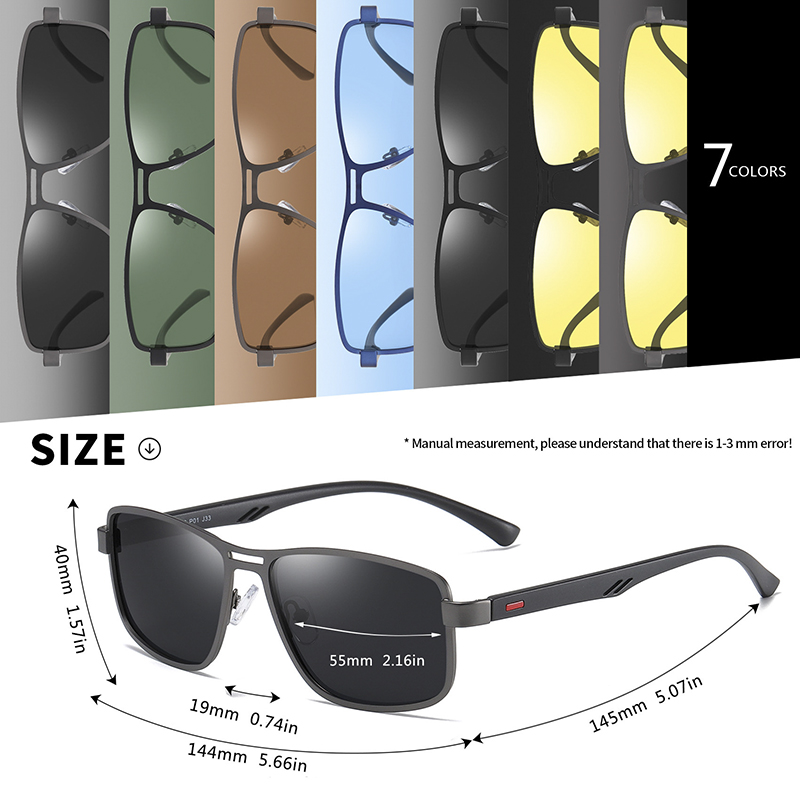 Square Aviator Sunglasses For Men