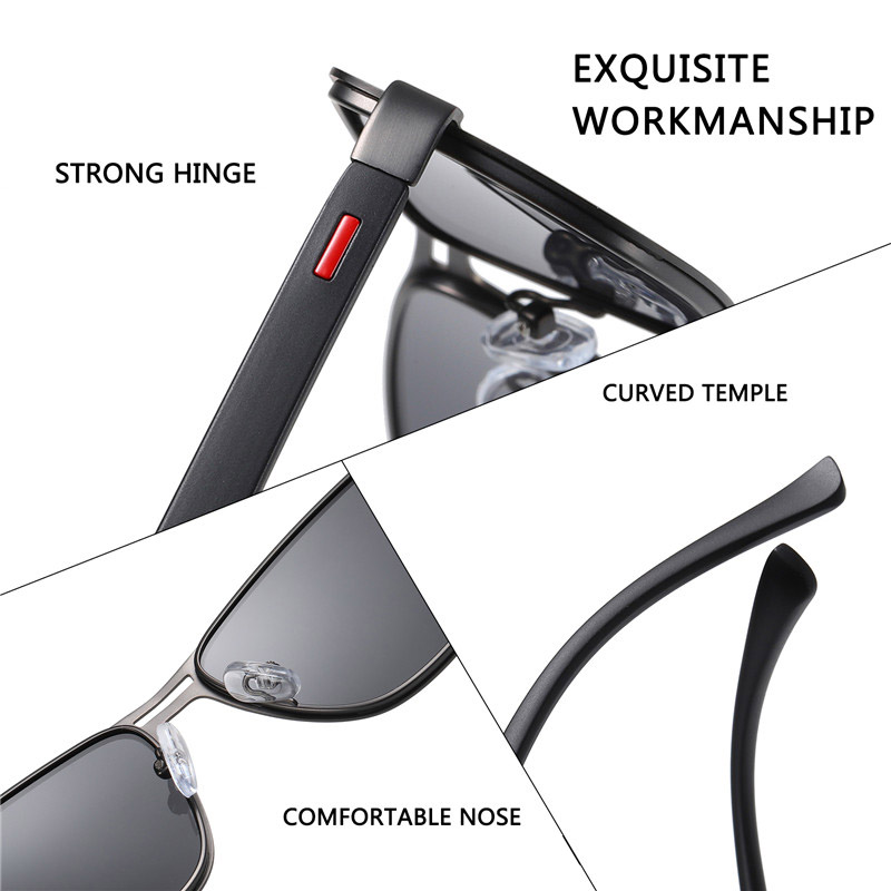 Square Aviator Sunglasses For Men