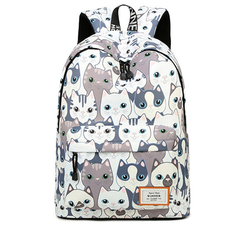 Cute Backpack For Girls Cat Design