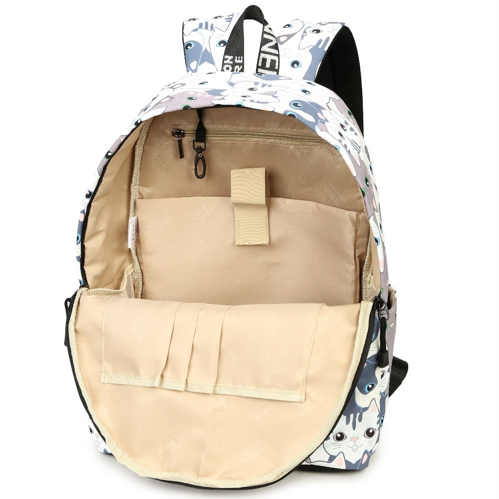 Cute Backpack For Girls Cat Design