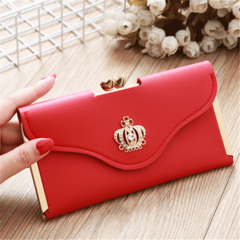 Clutch Wallet Ladies Leather Billfold