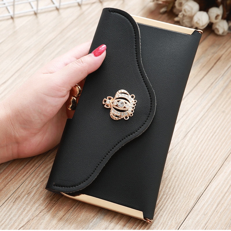 Clutch Wallet Ladies Leather Billfold