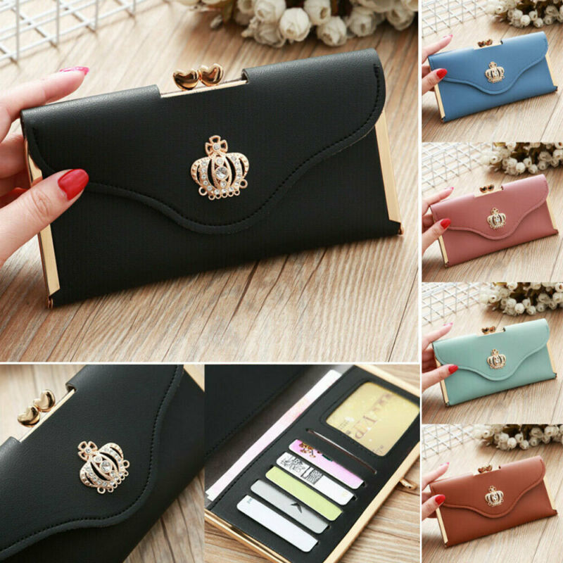 Clutch Wallet Ladies Leather Billfold