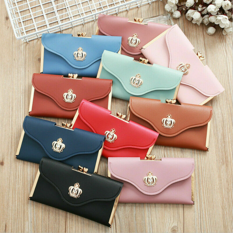 Clutch Wallet Ladies Leather Billfold