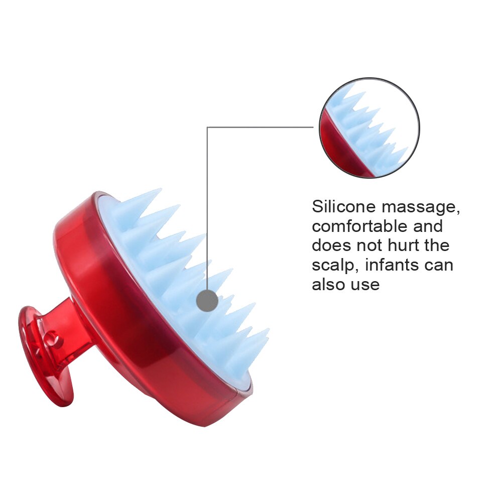 Silicone Shampoo Brush Scalp Massager