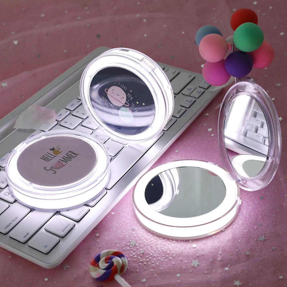 Light-Up Makeup Mirror Mini Compact Mirror