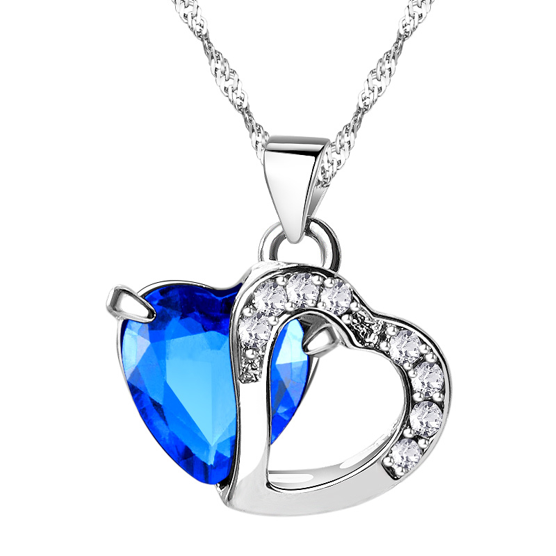 Heart Pendant Necklace Ladies Jewelry