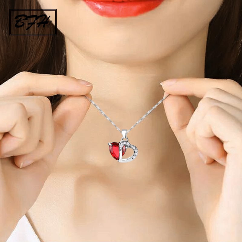 Heart Pendant Necklace Ladies Jewelry