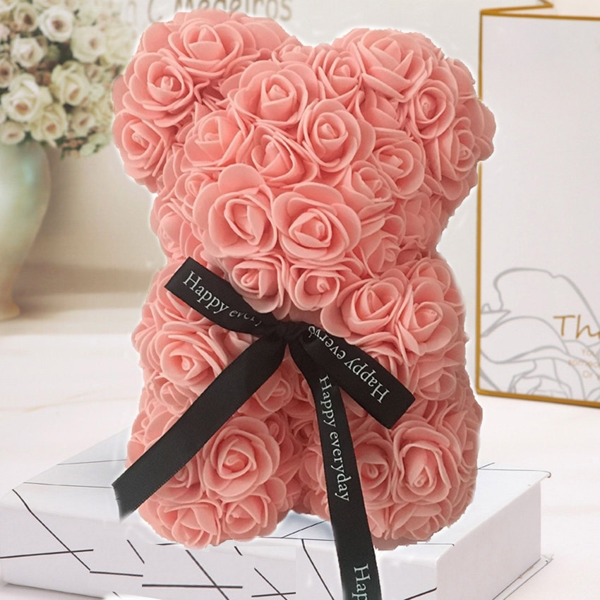 Rose Teddy Bear Gift Decoration