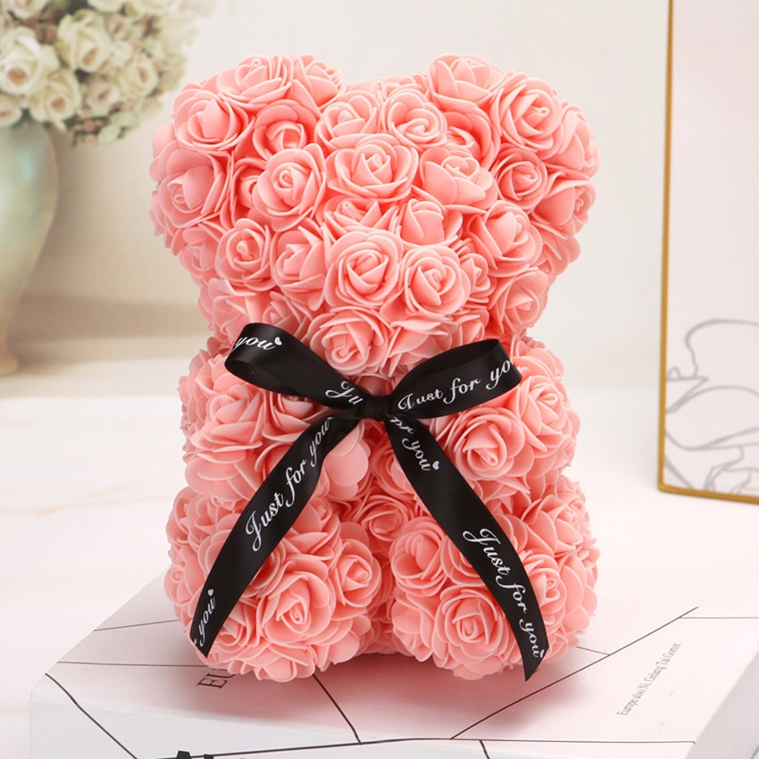 Rose Teddy Bear Gift Decoration