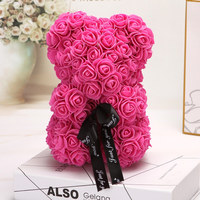 Rose Teddy Bear Gift Decoration