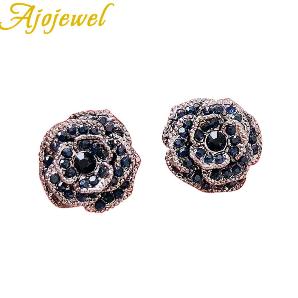 Rose Earrings Elegant Ear Stud