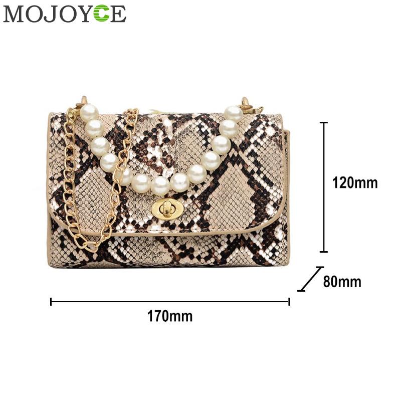 Snake Print Bag Leather Handbag