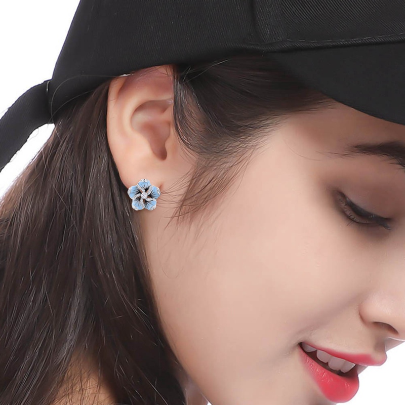 Flower Stud Earrings Fashion Accessory