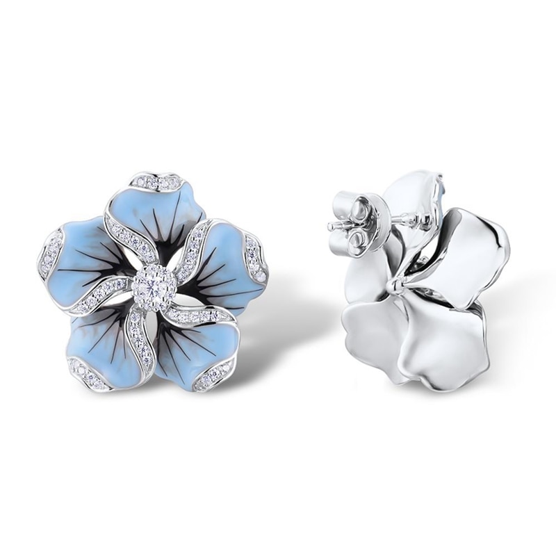 Flower Stud Earrings Fashion Accessory