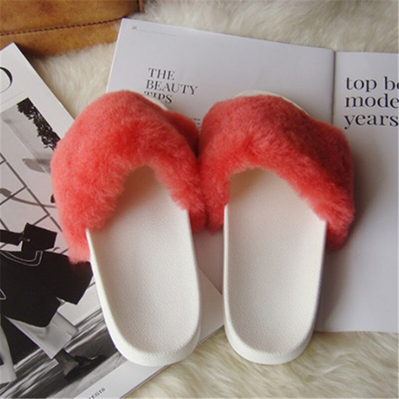 Faux Fur Slippers Women’s Footwear