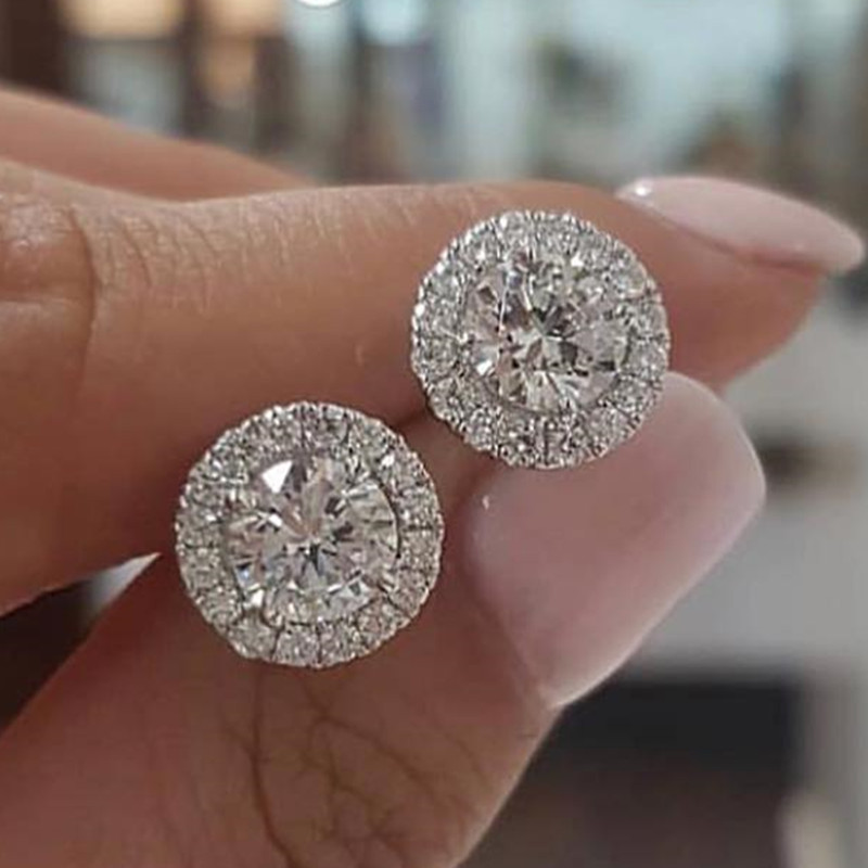 Crystal Stud Earring Ladies Jewelry