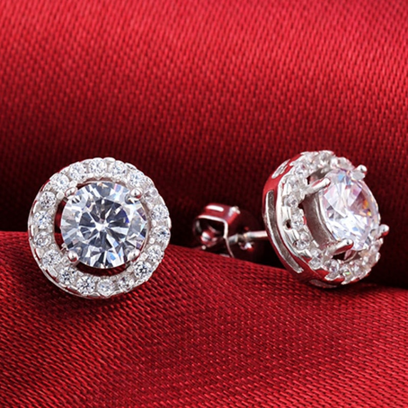 Crystal Stud Earring Ladies Jewelry