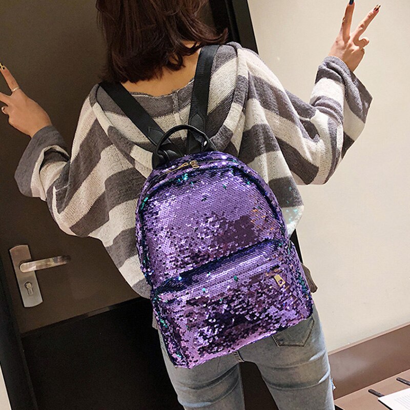 Flip Sequin Backpack Fashion Bag