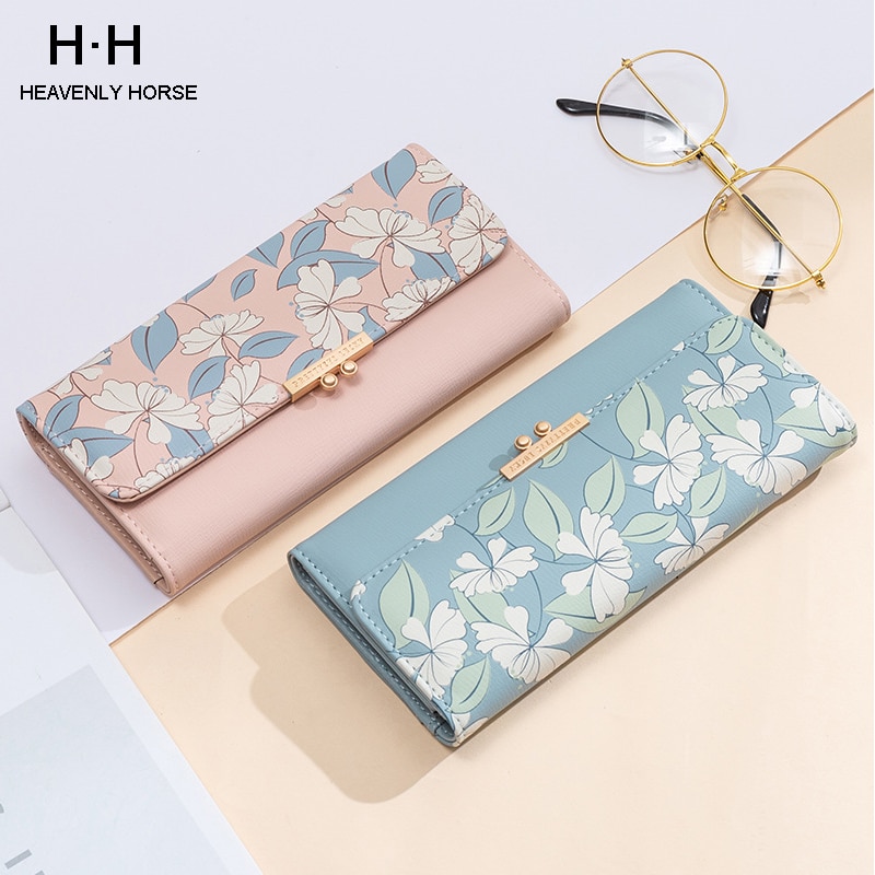 Cute Wallet For Women Long Leather Wallet