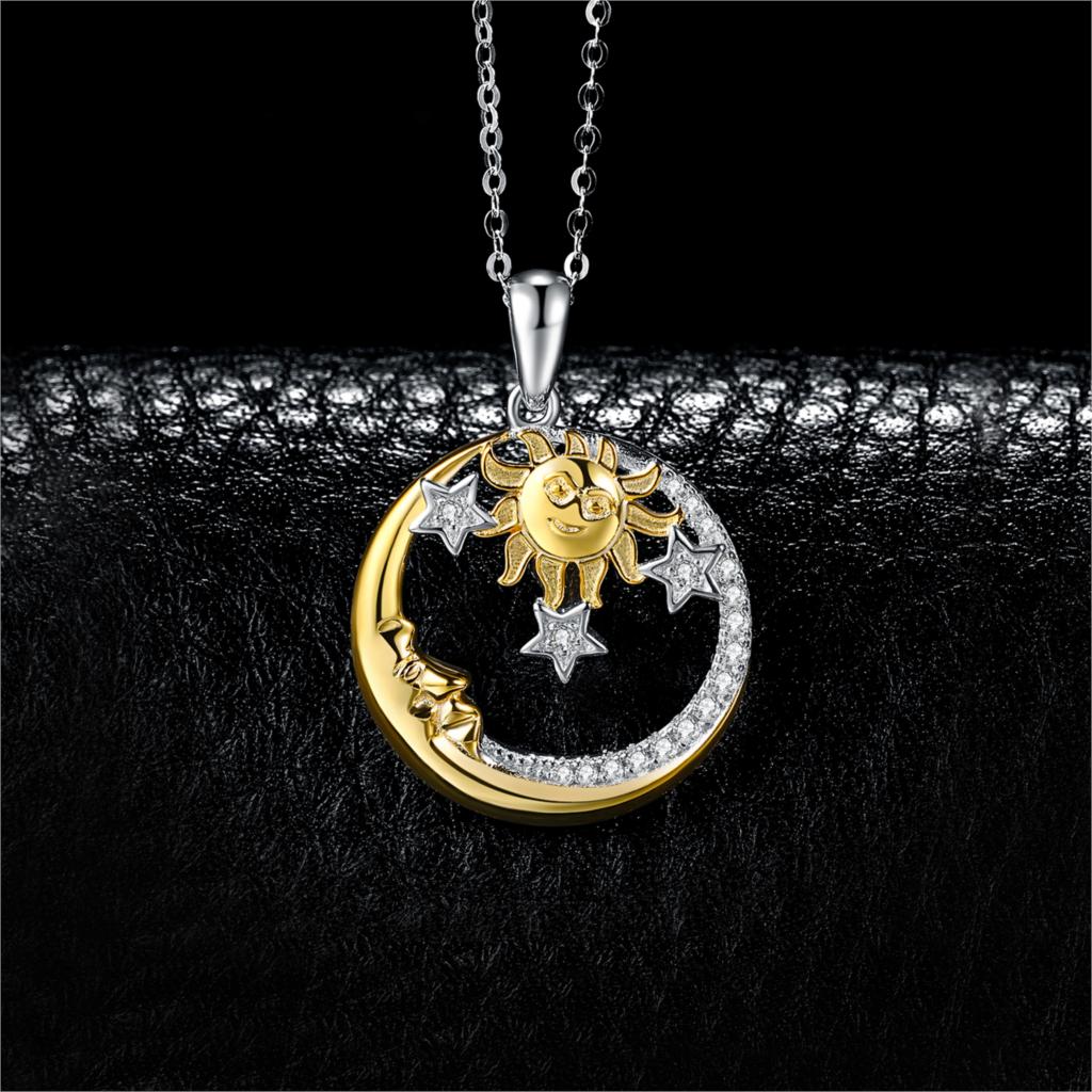 Sun And Moon Necklace Pendant