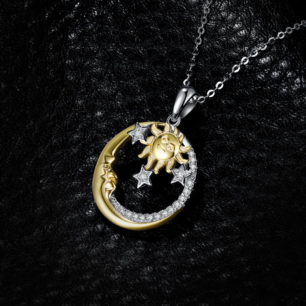 Sun And Moon Necklace Pendant