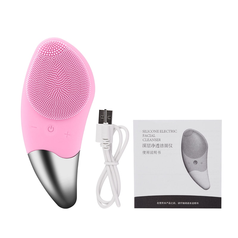 Electric Facial Cleansing Brush Device