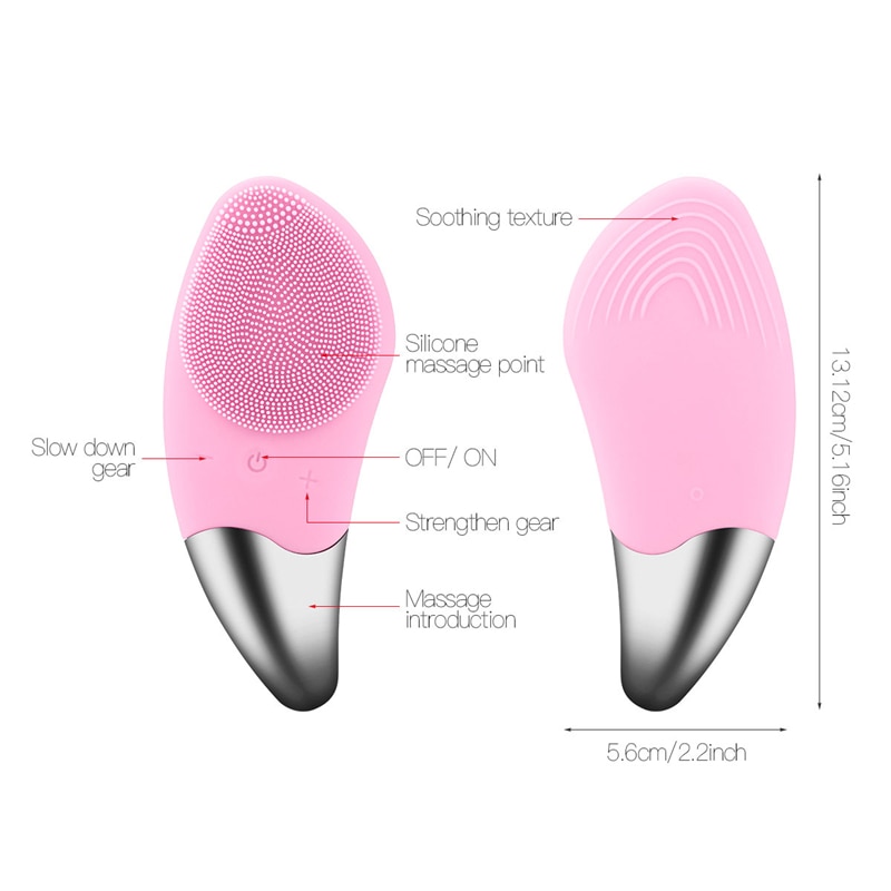 Electric Facial Cleansing Brush Device