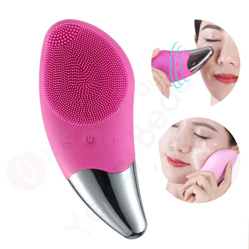 Electric Facial Cleansing Brush Device