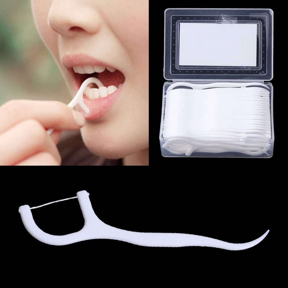 Dental Floss Sticks Oral Care Picks (50 pcs)