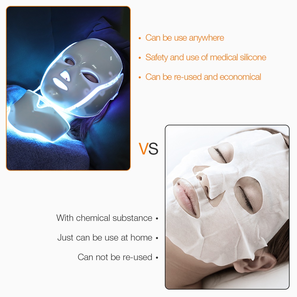 LED Light Therapy Mask Beautifying Tool