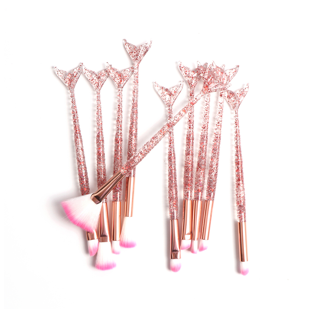 Mermaid Brushes 10PC Complete Brush Set