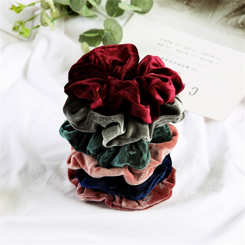 Velvet Scrunchies Girls Hairband Ties