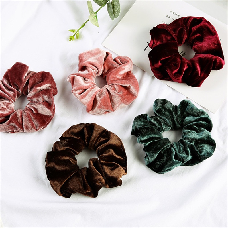 Velvet Scrunchies Girls Hairband Ties