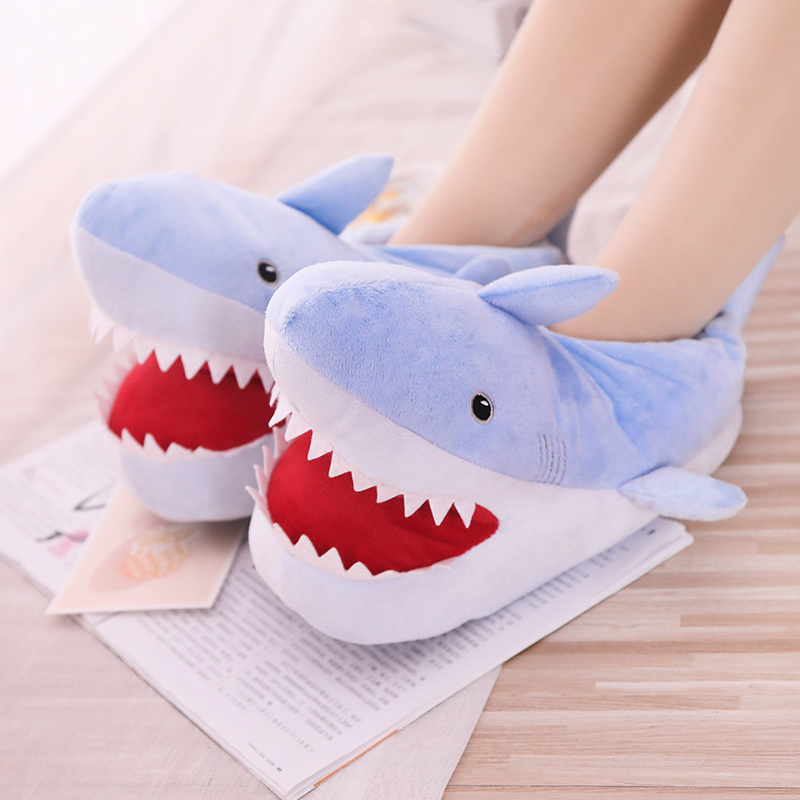 Shark Slippers Funny Bedroom Footwear