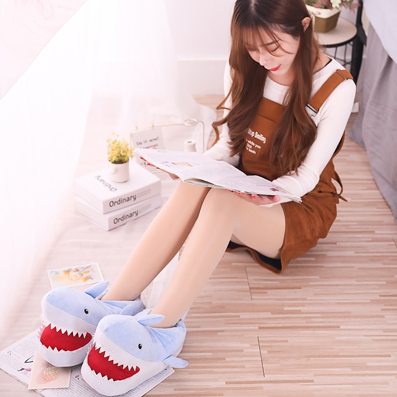 Shark Slippers Funny Bedroom Footwear