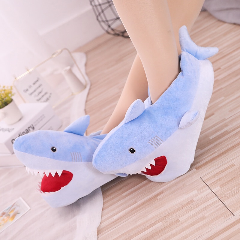 Shark Slippers Funny Bedroom Footwear