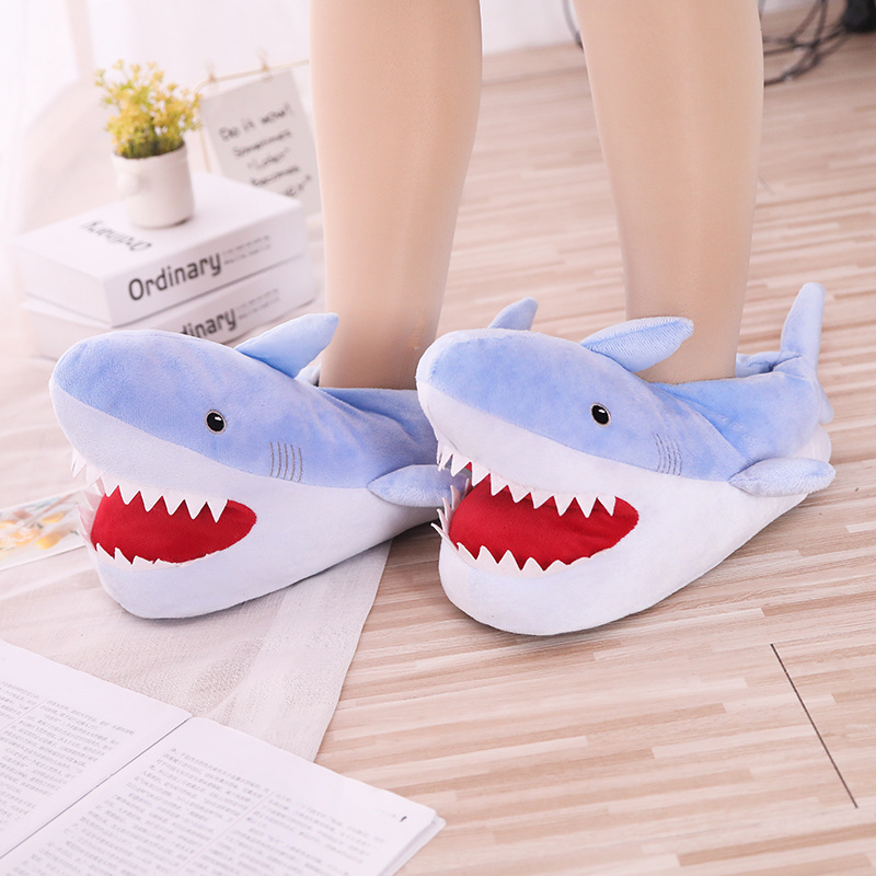 Shark Slippers Funny Bedroom Footwear