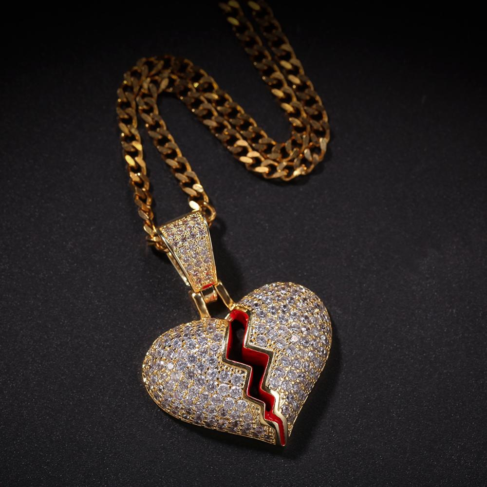 Broken Heart Necklace Fashionable Jewelry