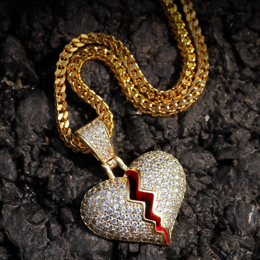 Broken Heart Necklace Fashionable Jewelry