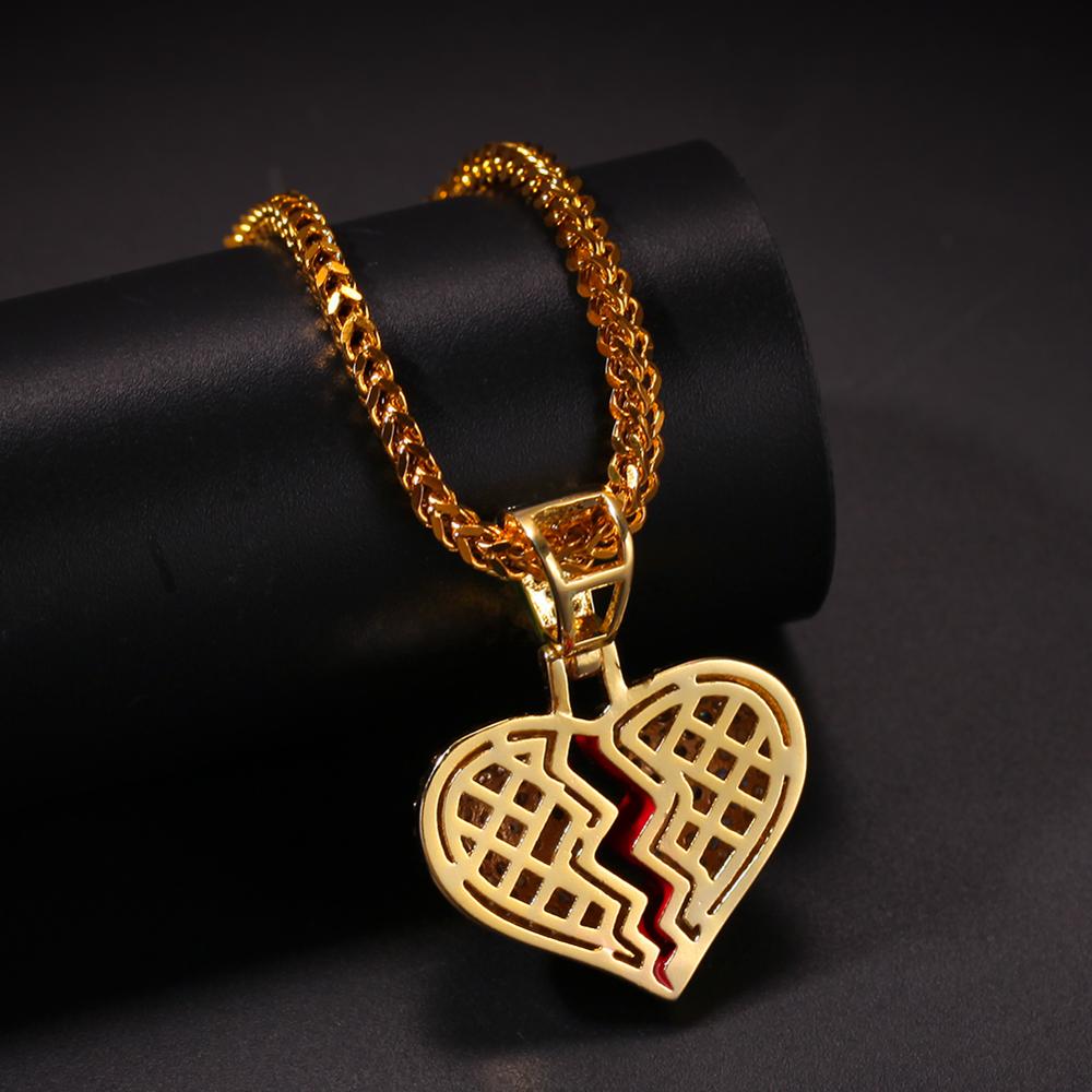 Broken Heart Necklace Fashionable Jewelry