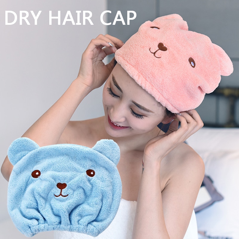 Womens Shower Cap Microfiber Hair Cap