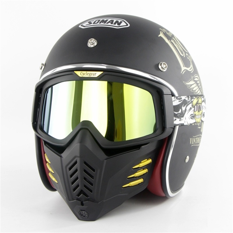 Retro Helmet Motorcycle Headgear