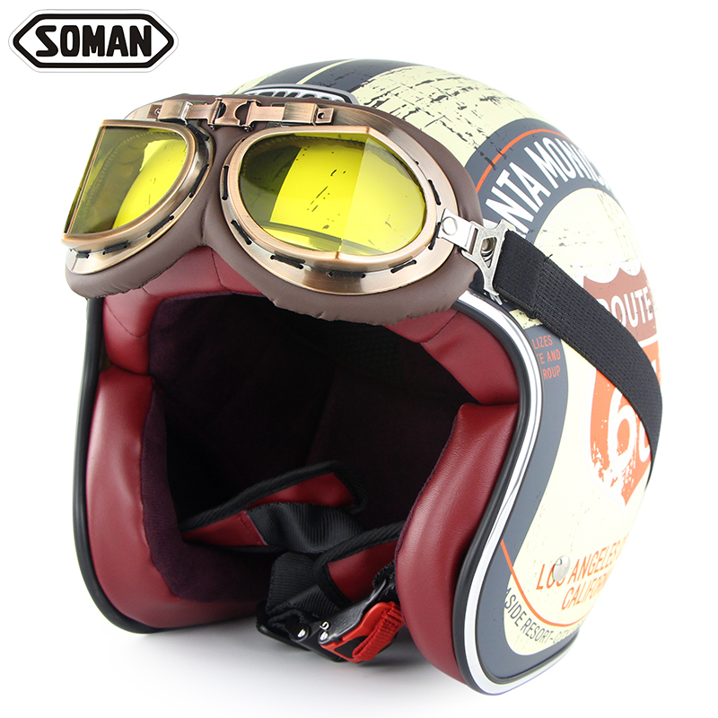 Retro Helmet Motorcycle Headgear